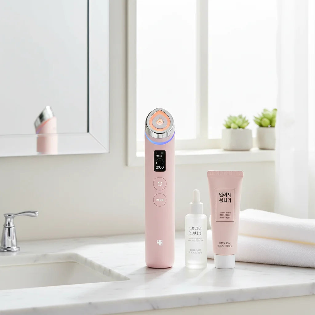 Age-R Booster Pro Pink 6-in-1 Beauty Device for Pore Anti-Aging Care